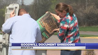 Goodwill document shredding