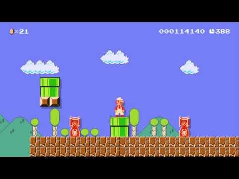 SMB W5-1　表→裏→? by ヤッシー - SUPER MARIO MAKER - No Commentary 1AI
