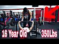 16 Year Old Bench Presses 350lbs *INSANE* Natural