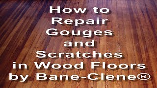 How to Repair Scratches, Gouges and Holes in Wood Floors - Video from a Bane-Clene training seminar.