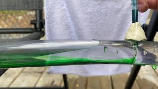 Visualization of the no-slip condition.