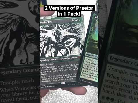 2 versions of same praetor in collector booster! #magicthegathering #marchofthemachine #vorinclex