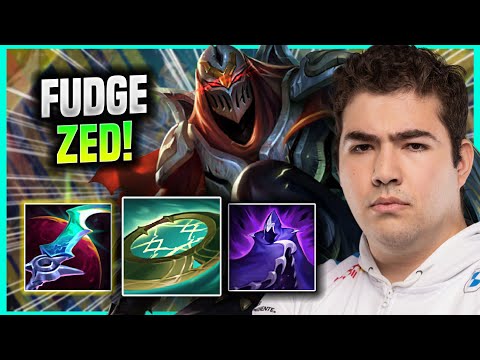 FUDGE IS A MONSTER WITH ZED! - C9 Fudge Plays Zed Mid vs Qiyana! | Season 2022