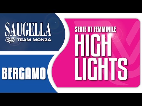 Saugella Monza 3-2 Bergamo | Sorriso importante per le rosablù | Serie A1 femminile