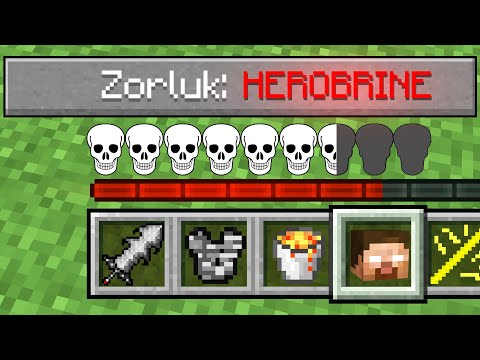 ISMETRG VS HEROBRİNE ZORLUK - Minecraft