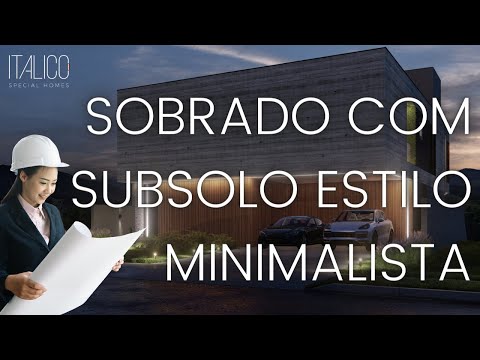 Terreno Declive com Aproveitamento nos fundos - Sobrado com Estilo Minimalista em Itatiba