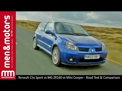 Renault Clio Sport vs MG ZR160 vs Mini Cooper - Road Test & Comparison
