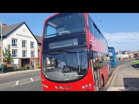 Go north east 6099 refurbished Gemini 2 in GNE 2019 corp livery on the 1A/B