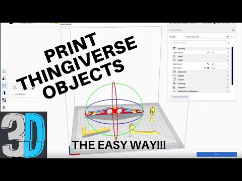 How to Print a Thingiverse File on a 3d Printer (The Easy Way!)