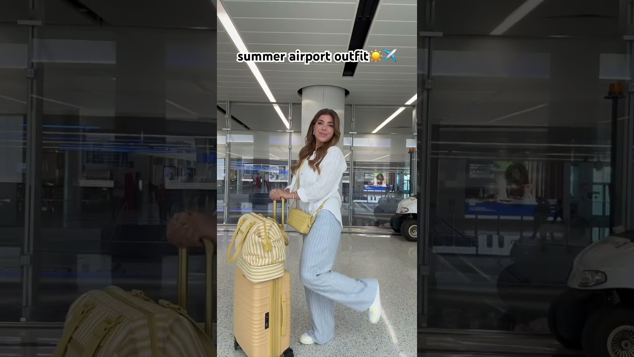 I found the BEST Summer Airport Outfit  ✈️ ☀️ #airportoutfit