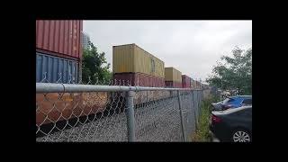2 CN Train's at Ridout St in London ON June 27 2025