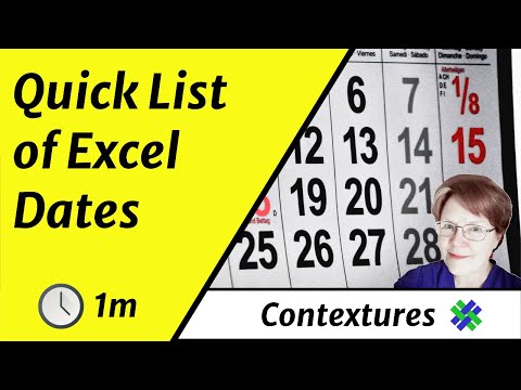 AutoFill Excel Dates in Series or Same Date
