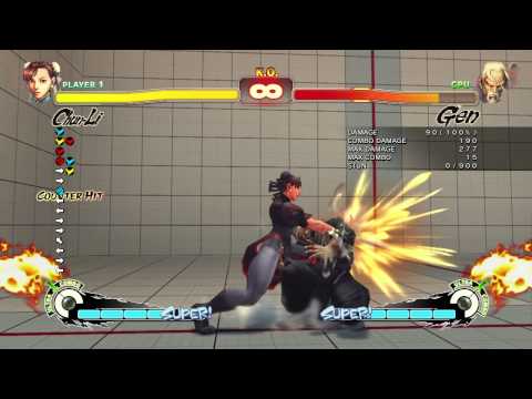 SF4AE - [Chun] Step Kick Frame Trap Combo