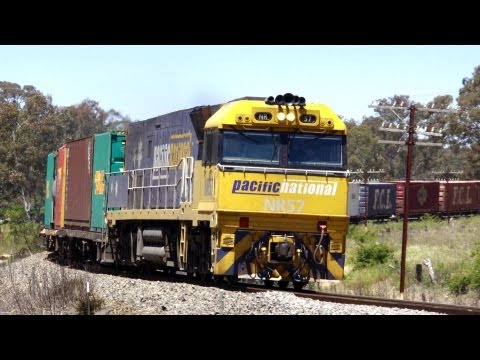 Australian Freight Train at Great Western, Victoria