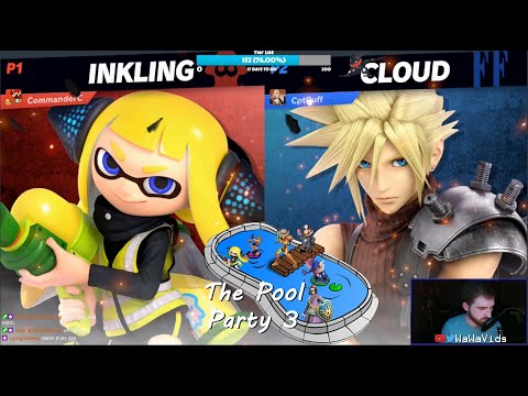 The Pool Party 3---Winners Finals--- Tato (Inkling) Vs. CptPuff (Hero, Cloud)
