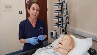 Securing a Nasogastric tube using the hammocking technique