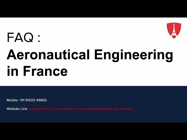 FAQ : Aeronautical Engineering in france