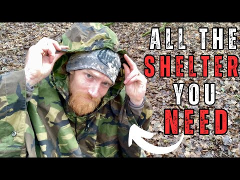 Dutch Army Poncho For Lightweight Camping Shelters