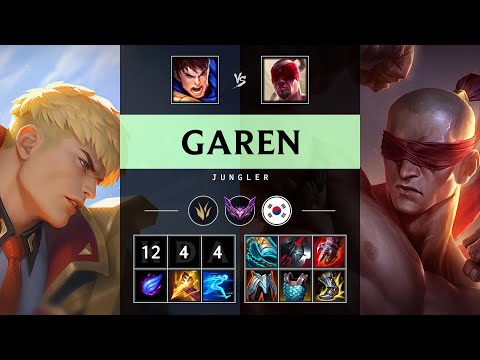 Garen Jungle vs Lee Sin - KR Master Patch 25.17