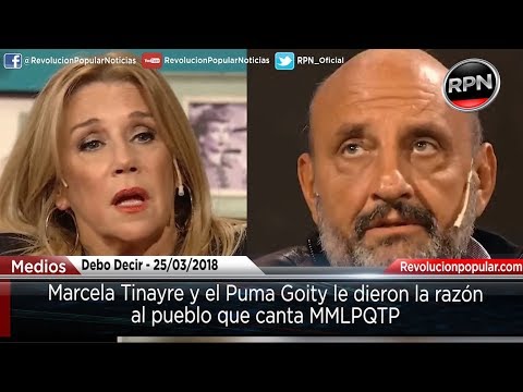 Marcela Tinayre and El Puma Goity proved the people who sing MMLPQTP right.