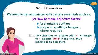 Grade 8 English - Word Formation