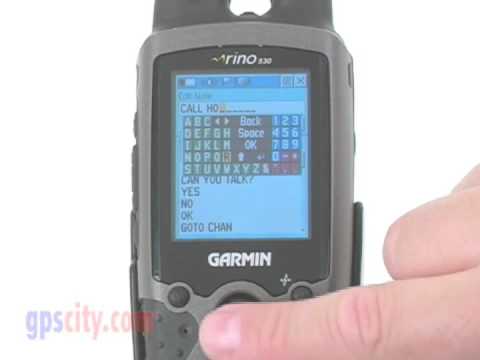 Garmin Rino 520, 530 & 520HCx, 530HCx : Send Message @ gpscity.com