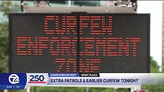 Extra patrols and earlier curfew for tonight's fireworks