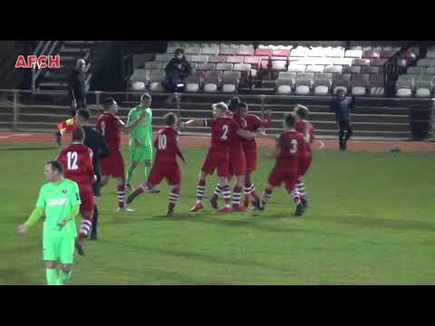 AFC Hornchurch 1 Dorking Wanderers 1 (05 Jan 19) - Saunders goal