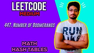 YouTube video '447. Number of Boomerangs | LEETCODE MEDIUM'