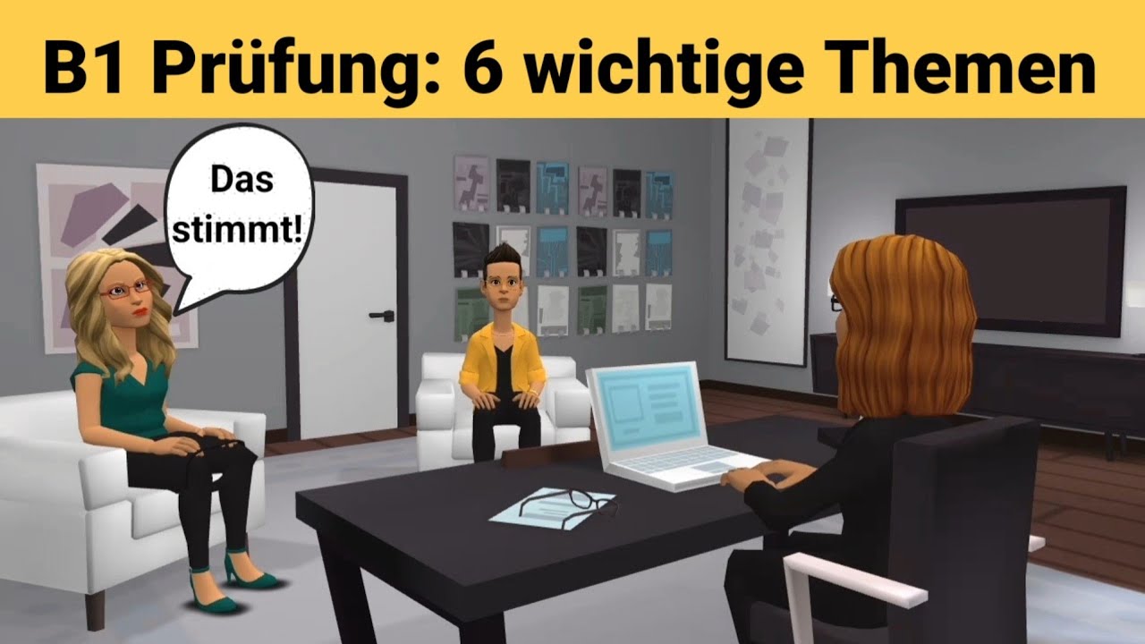 Oral exam German B1 | Planning something together/dialogue | 6 important topics | speak part 3