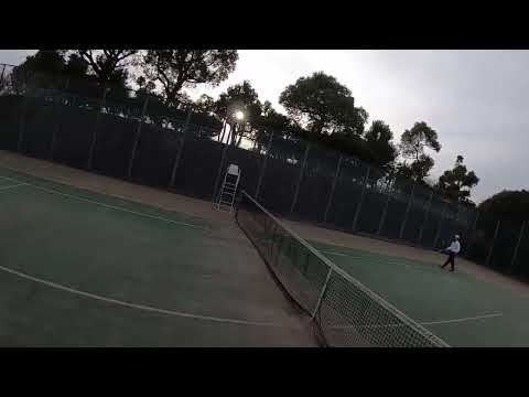 【POV GoPro Hero 7 Black Tennis   view】approach shots + volley