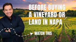 Before Buying a Vineyard or Land - Watch this | Moving to Napa Valley | Zack Sperow