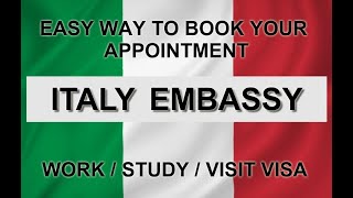 How to Get Italy Embassy Appointment by Email