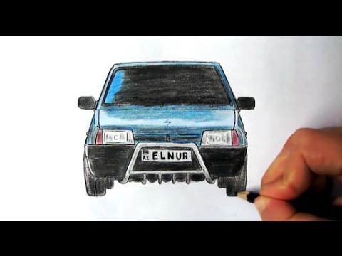 0 Как нарисовать машину 9 вятку