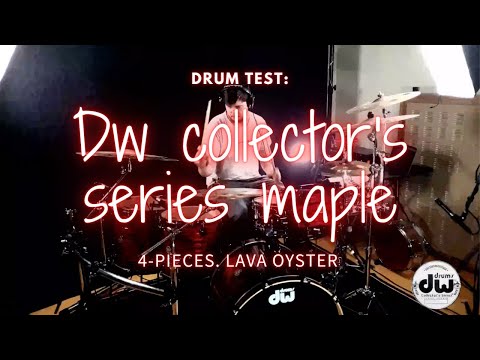 DW Collector's Series Maple 4-piece Lava Oyster - Test (Studio sound)