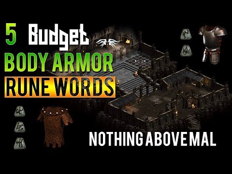 Diablo 2 - 5 Budget Body Armor Rune words for New Players