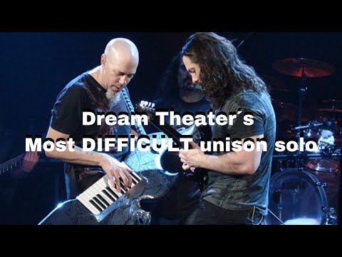 Dream Theater ´s MOST DIFFICULT unsion solo / instrumental part