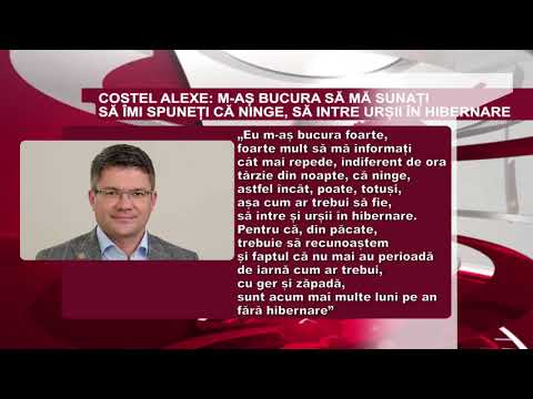 Declaratia zilei 19 Noiembrie - Ministrul mediului s-ar bucura să ningă