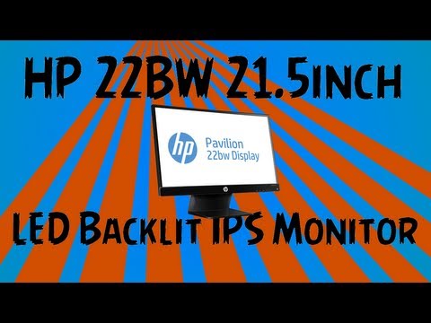 HP 22BW 21.5in LED IPS Monitor Unboxing