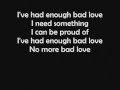 Eric Clapton - Bad Love (LYRICS)