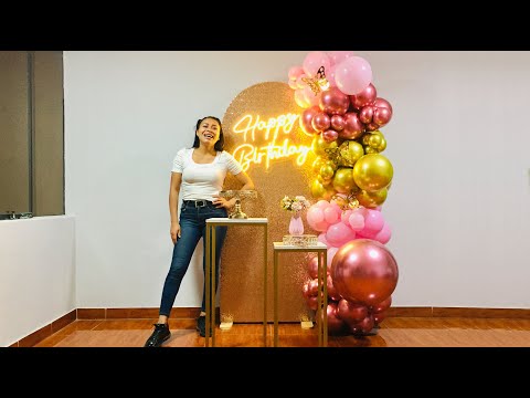 Como hacer un Arco de Globos e instalarlo en un Panel / Arco Orgánico