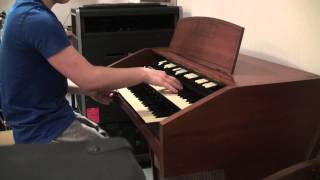 Video thumbnail for Hammond L222 (L100,L122) with leslie 760 improv in G by SjoerdHammond