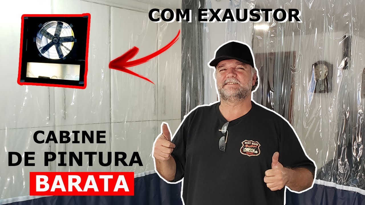 COMO FAZER UMA CABINE DE PINTURA BARATA E COM EXAUSTOR !!!