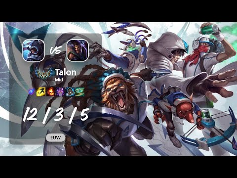 Talon Mid vs Draven - EUW Challenger Patch 13.10