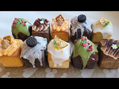 5 FLAVORS FROM 1 BATTER 🍫🍋| Mini Pound Cake | Cube Pound Cake