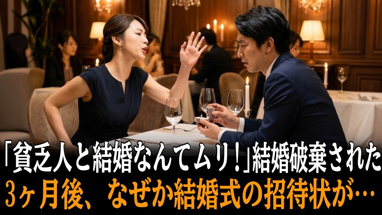 「貧乏はムリ」と結婚破棄された男。失意の中、迷子のお婆さんを助けて警察に送り届けたら、家に結婚式の招待状が届いていて…【感動する話】