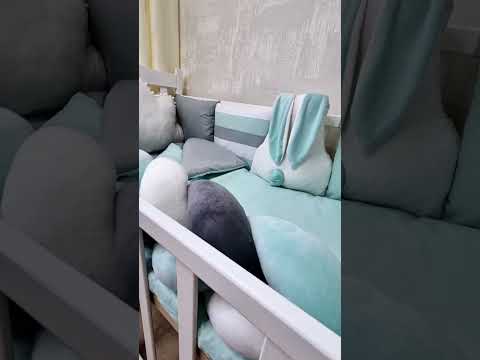 Набор детской постели в кроватку "Bunny", детский постельный набор, бортик косичка - фото 2 - id-p2796773390