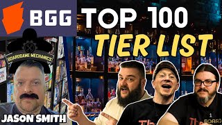 BGG Top 100 Tier List With Jason Smith From The Boardgame Mechanics | WHISKEY WEDNESDAY LIVE @ 8!
