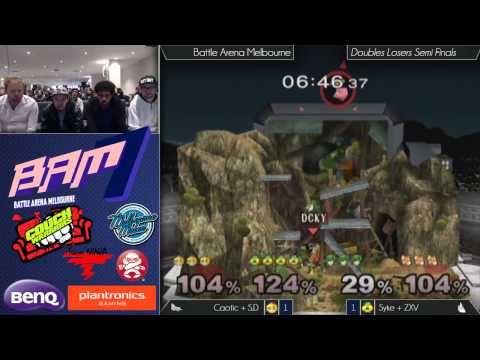 Bam 7 Melee Doubles Losers Semi's - Caotic & S.D vs Syke & ZXV