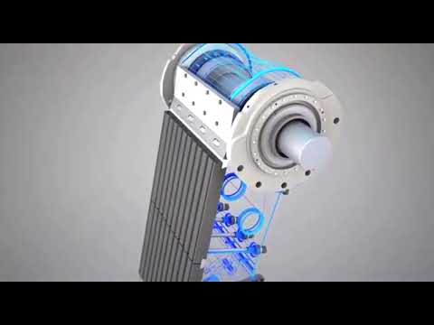 Jaw crusher animation structure display